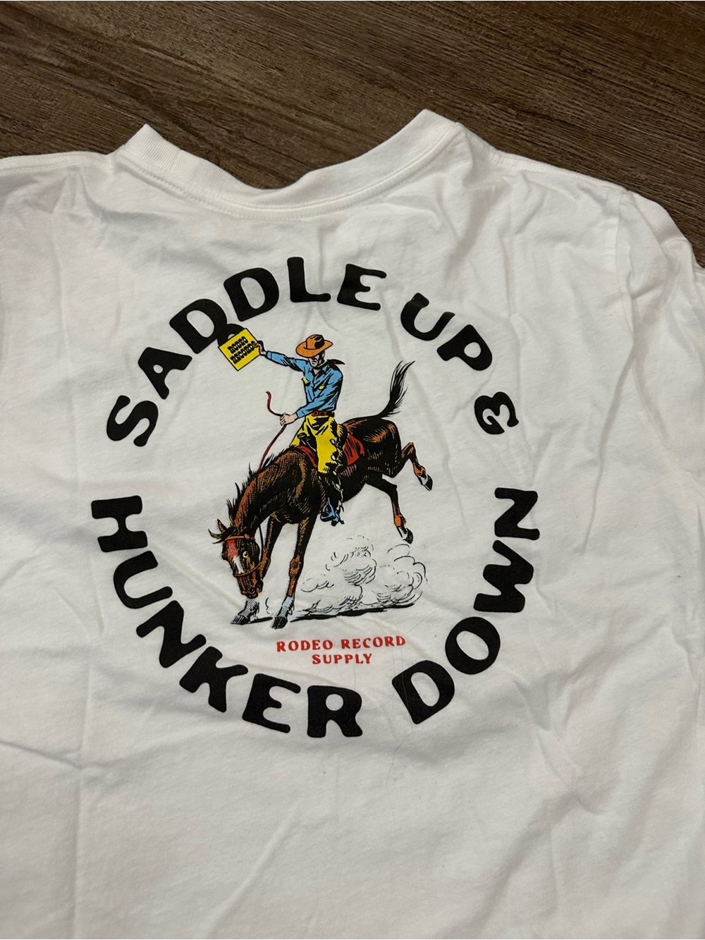 White 'Rodeo' Graphic Crop Tee - Picture 5 of 5
